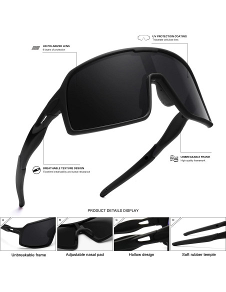 Gafas de sol deportivas Polarizadas UV400 para ciclismo