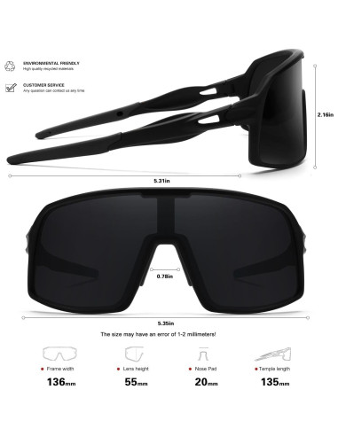 Gafas de sol deportivas Polarizadas UV400 para ciclismo