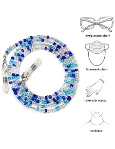 Cadena de Gafas 4 Piezas con Perlas para Mujeres 68.58 cm 2