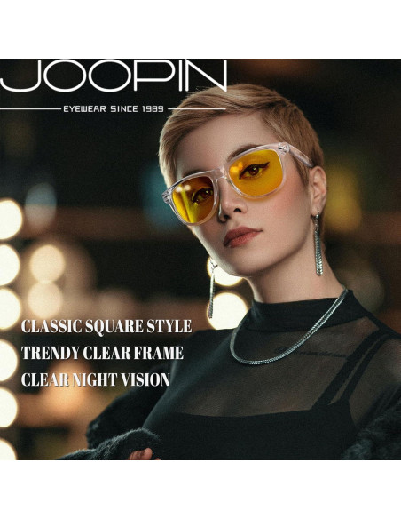Gafas de sol Joopin cuadradas amarillas UV400 unisex Gafas de sol Joopin cuadradas amarillas UV400 unisex