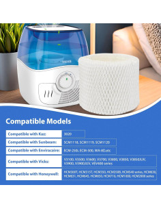 Filtros de Humidificador WF2 Extolife 6 Pack Compatibles Vicks Honeywell 2