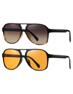 Gafas de sol TIANYESY retro unisex 70s con protección UV