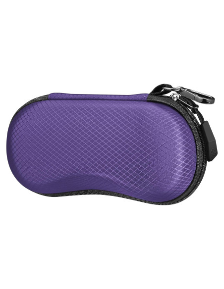Funda de Gafas Fintie AGSB Dura EVA con Mosquetón Violeta