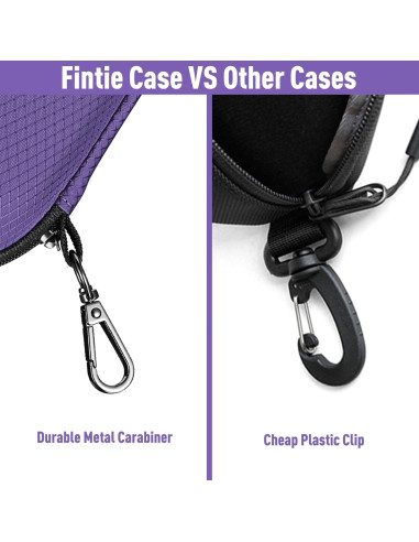 Funda de Gafas Fintie AGSB Dura EVA con Mosquetón Violeta