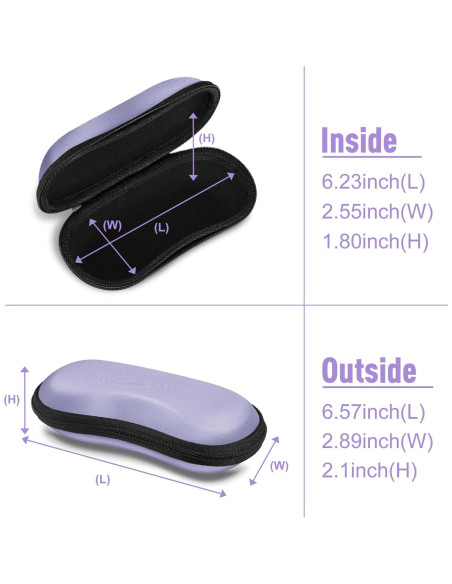 Funda de Gafas Fintie EVA Resistente con Mosquetón y Cierre