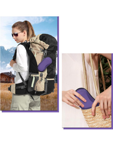 Funda de Gafas Fintie AGSB Dura EVA con Mosquetón Violeta