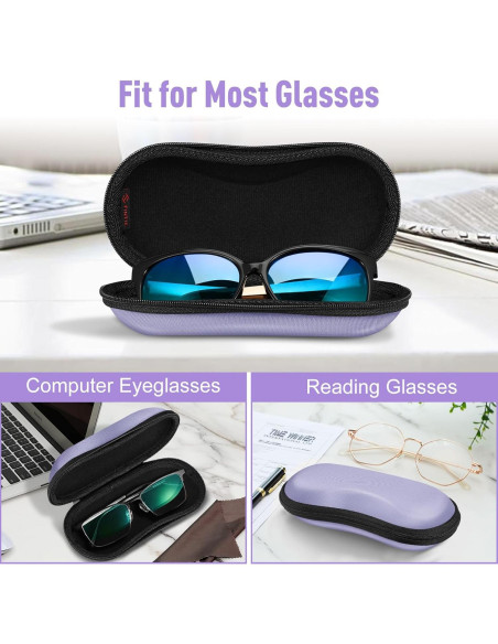 Funda de Gafas Fintie EVA Resistente con Mosquetón y Cierre