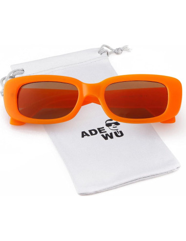 Gafas de sol rectangulares ADE WU unisex retro 90s UV400