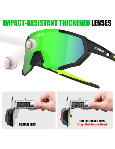 Gafas de Sol X-TIGER Polarizadas con 5 Lentes Intercambiables