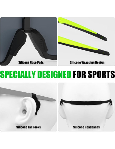 Gafas de Sol X-TIGER Polarizadas con 5 Lentes Intercambiables