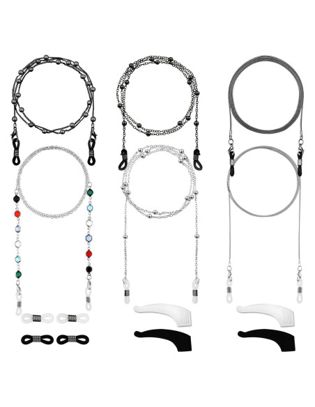 Cadena de Gafas Frienda 6 Piezas con Perlas para Mujeres