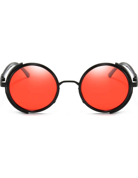 Gafas de sol redondas Dollger steampunk UV400 lente espejo Gafas de sol redondas Dollger steampunk UV400 lente espejo