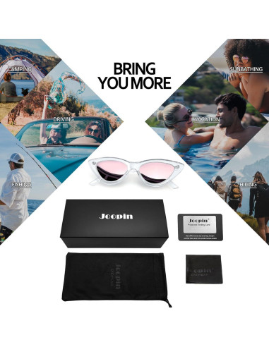 Gafas de sol Joopin ojo de gato rosa polarizadas UV400