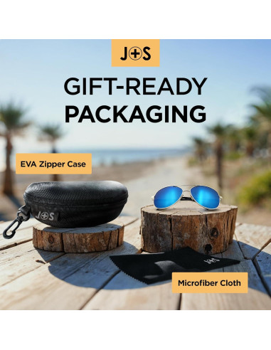 Gafas de sol J+S Premium aviador polarizadas UV400