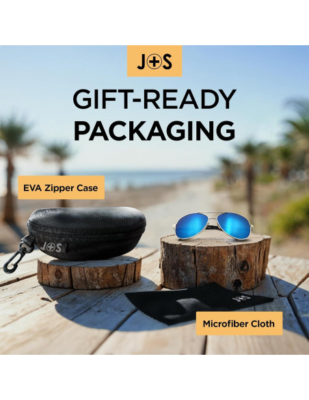 Gafas de sol J+S Premium aviador polarizadas UV400