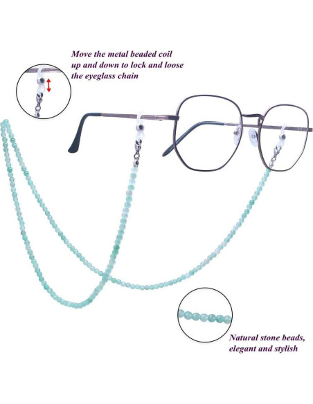 Cadena de Gafas KAI Top Verde Natural 73 cm Moda