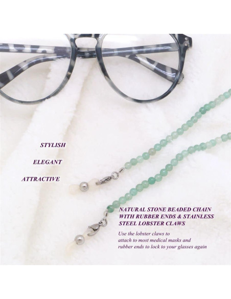 Cadena de Gafas KAI Top Verde Natural 73 cm Moda