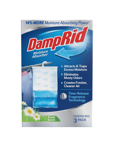 Absorbente de Humedad Colgante DampRid 3 Pzas 0.45L Fragancia Fresca