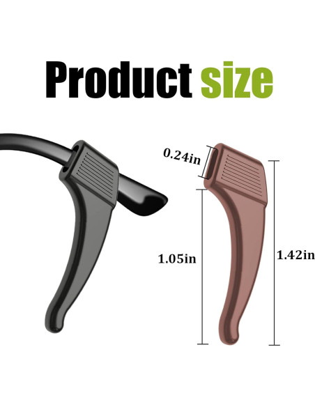 Ganchos de oreja antideslizantes SMARTTOP 16 pares silicona