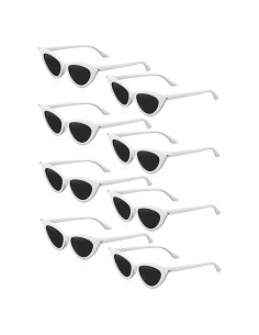 Gafas de Sol Retro Ojo de Gato Leinuosen 8 Pares Coloridas