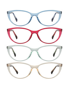 Gafas de Lectura Przene 4 Paquetes con Bloqueo Luz Azul 2