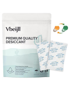 Paquete de Gel de Silica 5g Vbeijll - 50 Unidades Grado Alimenticio