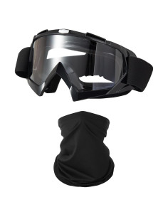 Gafas de Motocicleta LJDJ con Balaclava UV y Cubierta Facial
