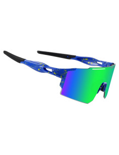 Gafas de Ciclismo OULAIQI Xq-550 Verde con Lentes Intercambiables