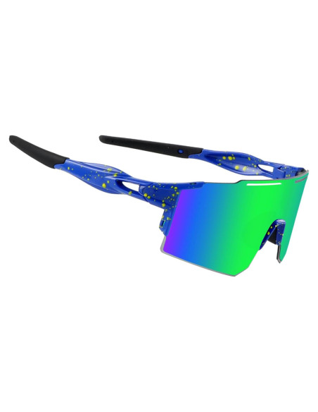 Gafas de Ciclismo OULAIQI Xq-550 Verde con Lentes Intercambiables