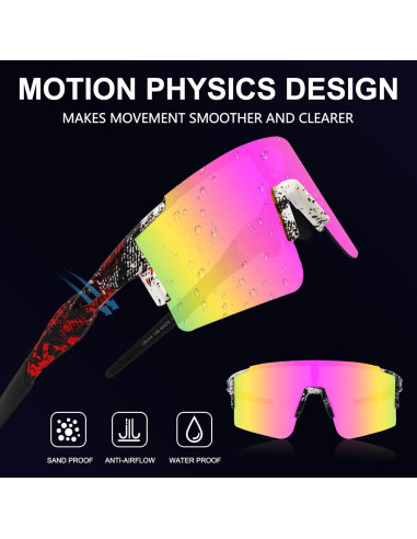 Gafas de sol OULAIQI para ciclismo con lentes intercambiables