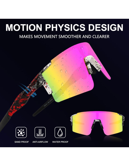 Gafas de sol OULAIQI para ciclismo con lentes intercambiables