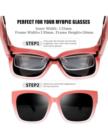 Gafas de Sol KANASTAL Polarizadas UV400 para Prescripción