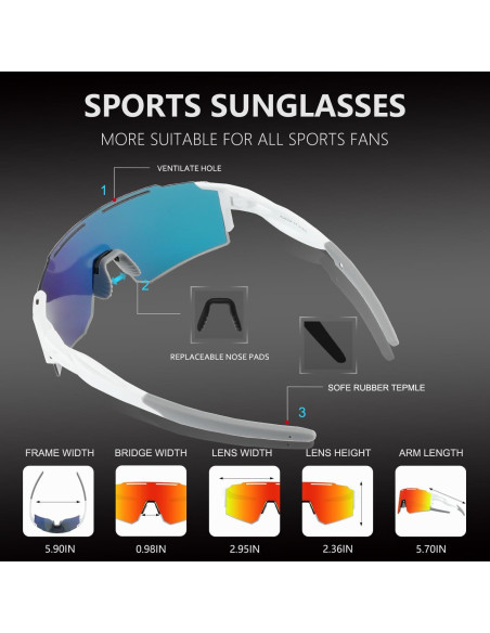 Gafas de sol OULAIQI Xq-550a para ciclismo y deportes