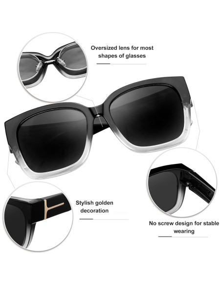 Gafas de Sol KANASTAL Polarizadas UV400 para Sobre Gafas