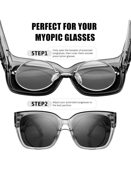 Gafas de Sol KANASTAL Polarizadas UV400 para Prescripción