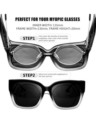 Gafas de Sol KANASTAL Polarizadas UV400 para Sobre Gafas