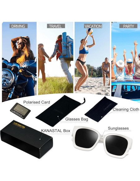 Gafas de Sol KANASTAL Polarizadas UV400 para Hombres y Mujeres