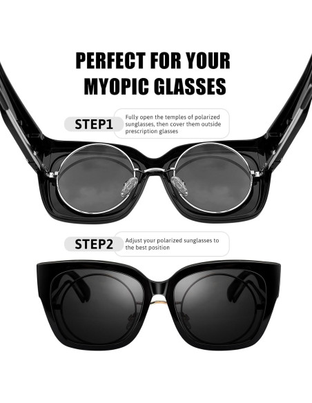 Gafas de Sol Polarizadas KANASTAL UV400 para Llevar sobre Gafas