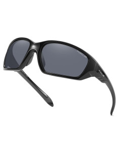 Gafas de sol deportivas PUKCLAR polarizadas UV400 gris