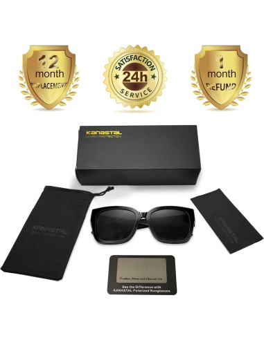Gafas de Sol Polarizadas KANASTAL UV400 para Llevar sobre Gafas
