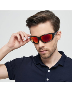 Gafas de sol deportivas PUKCLAR polarizadas UV400 gris 2