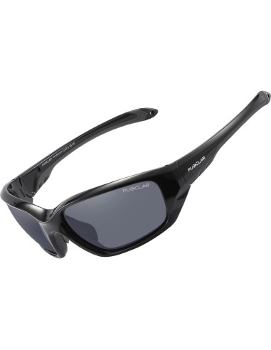 Gafas de sol deportivas PUKCLAR polarizadas UV400 gris