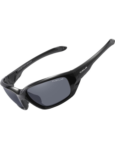 Gafas de sol deportivas PUKCLAR polarizadas UV400 gris