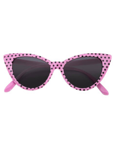 Gafas de sol Cateye para mujeres UV400 Rosa con puntos