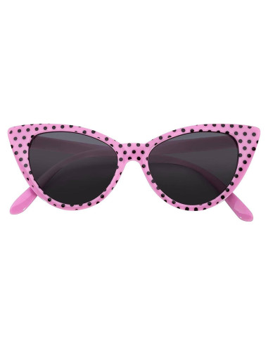 Gafas de sol Cateye para mujeres UV400 Rosa con puntos