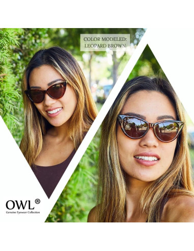 Gafas de sol Cateye para mujeres UV400 Rosa con puntos