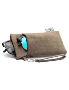 Estuche para Gafas Face Shadow Doble Cristal Marrón