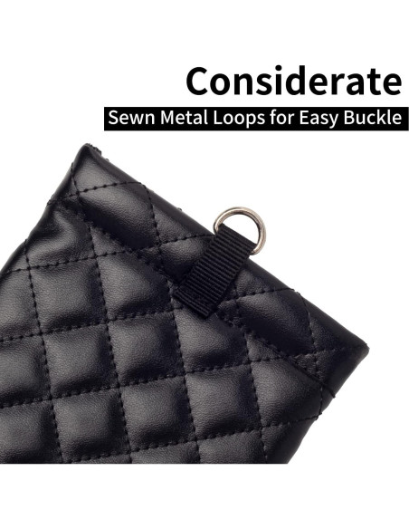 Estuche para Gafas Doble Cristal PU Negro con Paño