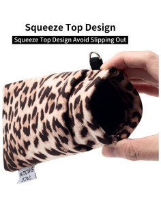 Estuche para Gafas Doble Leopardo 180x90mm con Paño 2