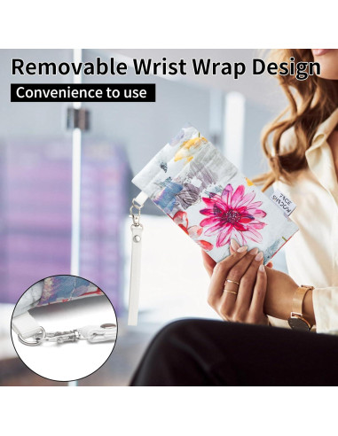 Estuche Doble para Gafas de Microfibra Flor de Tinta